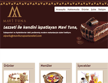 Tablet Screenshot of mavitunapastaneleri.com